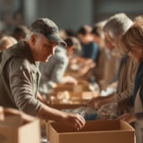 Volunteers Pack Relief Boxes for Judah 1 Airlift Support