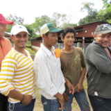 Residents wait in line at a Honduras medical outreach site