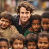 Mission volunteer connects with local children in the community